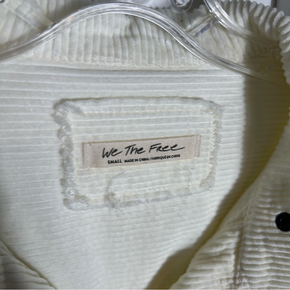 We the Free Women's Off White Corduroy Shirt Dress in Size S - Picture 12 of 16